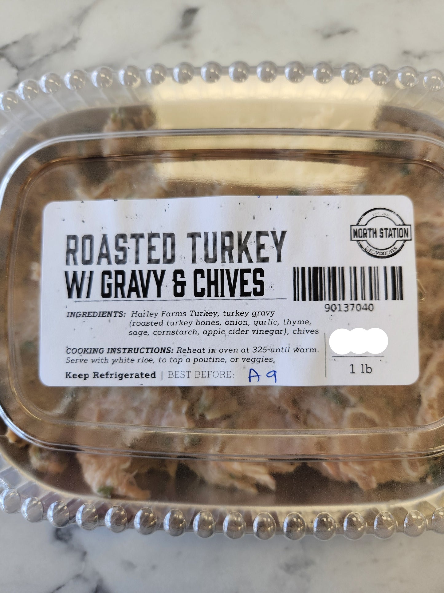 Roasted Turkey w/ Gravy & Veggies (2lbs)-FROZEN