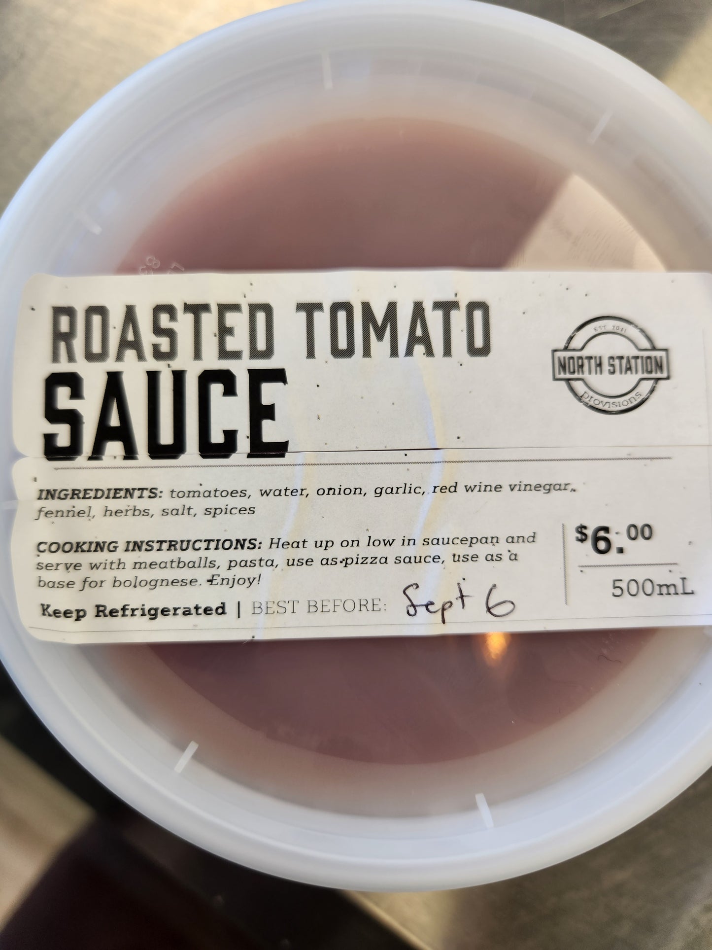 Roasted Tomato Sauce (500 ml)-FROZEN