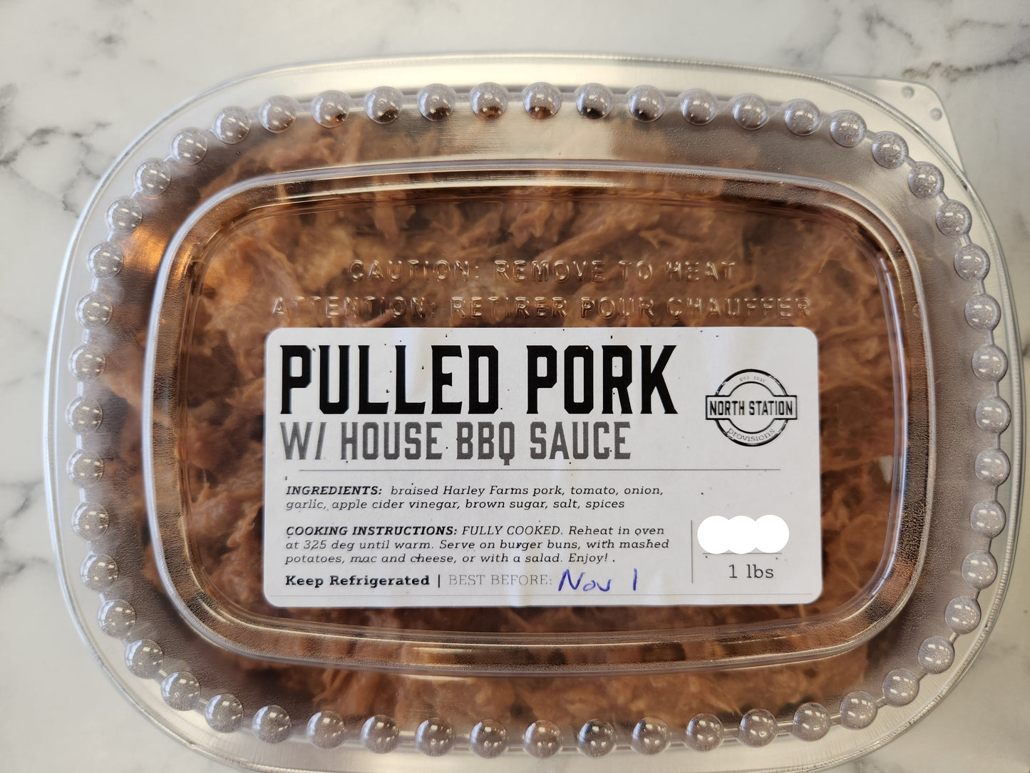 Pulled Pork w/ House BBQ Sauce (1lb)